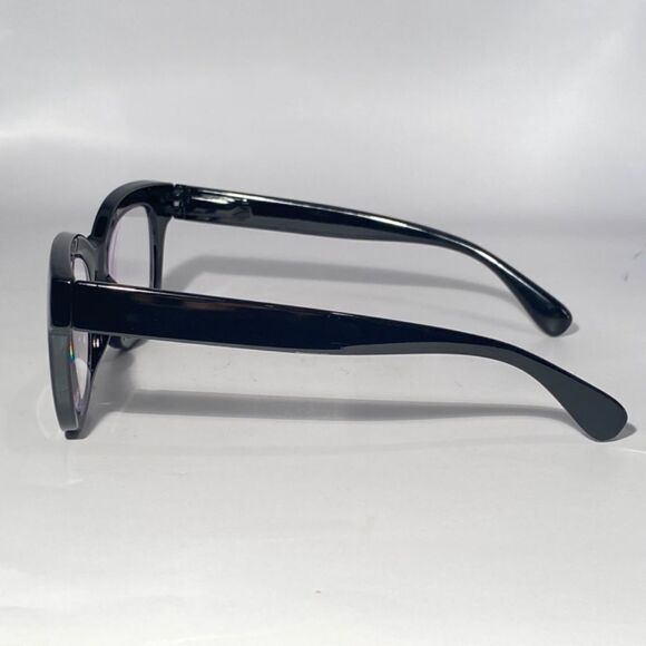 1142 Mona Reading Glasses 2.50 Sq Eyeglasses Black Frames Readers NWT - Picture 4 of 9